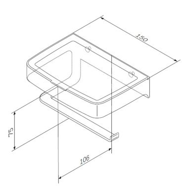 AM.PM Держатель туалетной бумаги Inspire V2.0 (A50A341500)